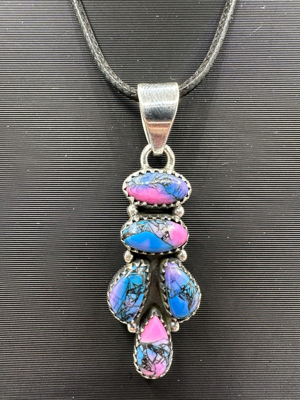 Monarch Dahlia Turquoise 925 Sterling Silver Necklace Pendant Handmade